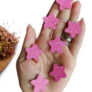 APLIQUE LONITA ESTRELA ROSA NEON 2,5CM C/ 2 UND