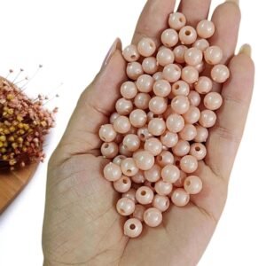 PÉROLA PLÁSTICA LEITOSA Nº 8 SALMON C/ 30G