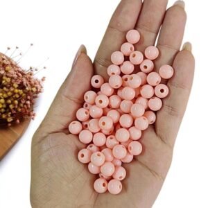 BOLA LEITOSA 8MM SALMON BEBÊ C/ 20G