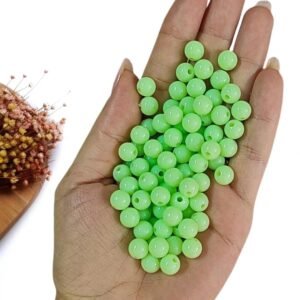 BOLA LEITOSA 8MM VERDE BEBÊ C/ 20G