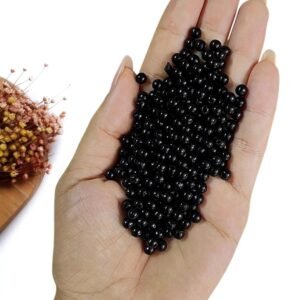 PÉROLA EM ABS PRETA Nº 5 C/ 30G