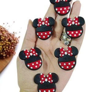 APLIQUE EMBORRACHADO SILHUETA MINNIE POA 3,5 CM C/ 2 UND