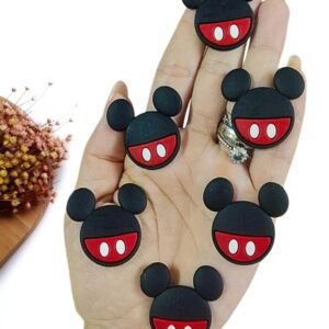 APLIQUE EMBORRACHADO SILHUETA MICKEY 3,5 CM C/ 2 UND