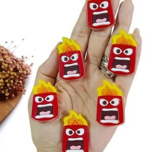 APLIQUE EMBORRACHADO DIVERTIDAMENTE RAIVA 4 CM C/ 2 UND