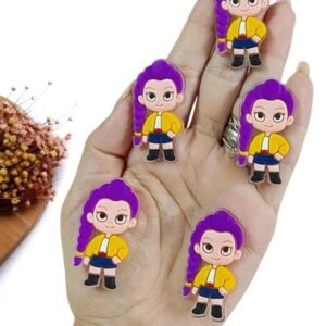 APLIQUE EMBORRACHADO GUERREIRAS DO K-POP RUMI 4,3 CM C/ 2 UND