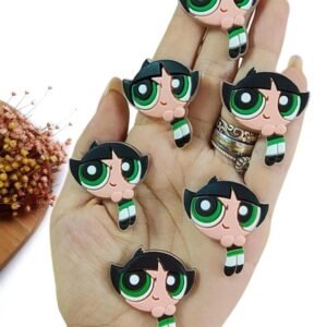 APLIQUE EMBORRACHADO MENINA SUPER PODERORA DOCINHO 4 CM C/ 2 UND