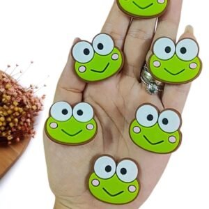 APLIQUE EMBORRACHADO ROSTO SAPINHO 3,3 CM C/ 2 UND