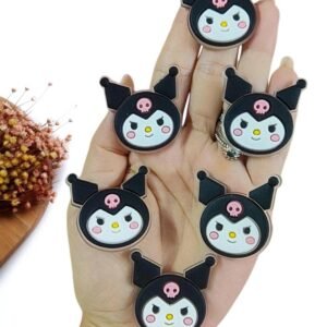 APLIQUE EMBORRACHADO ROSTINHO KUROMI 3,6 CM C/ 2 UND