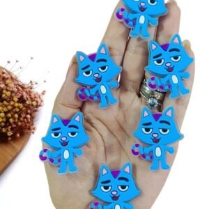 APLIQUE EMBORRACHADO GATUNO 4 CM C/ 2 UND