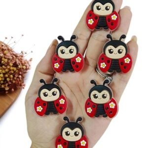 APLIQUE EMBORRACHADO JOANINHA 3,7 CM C/ 2 UND