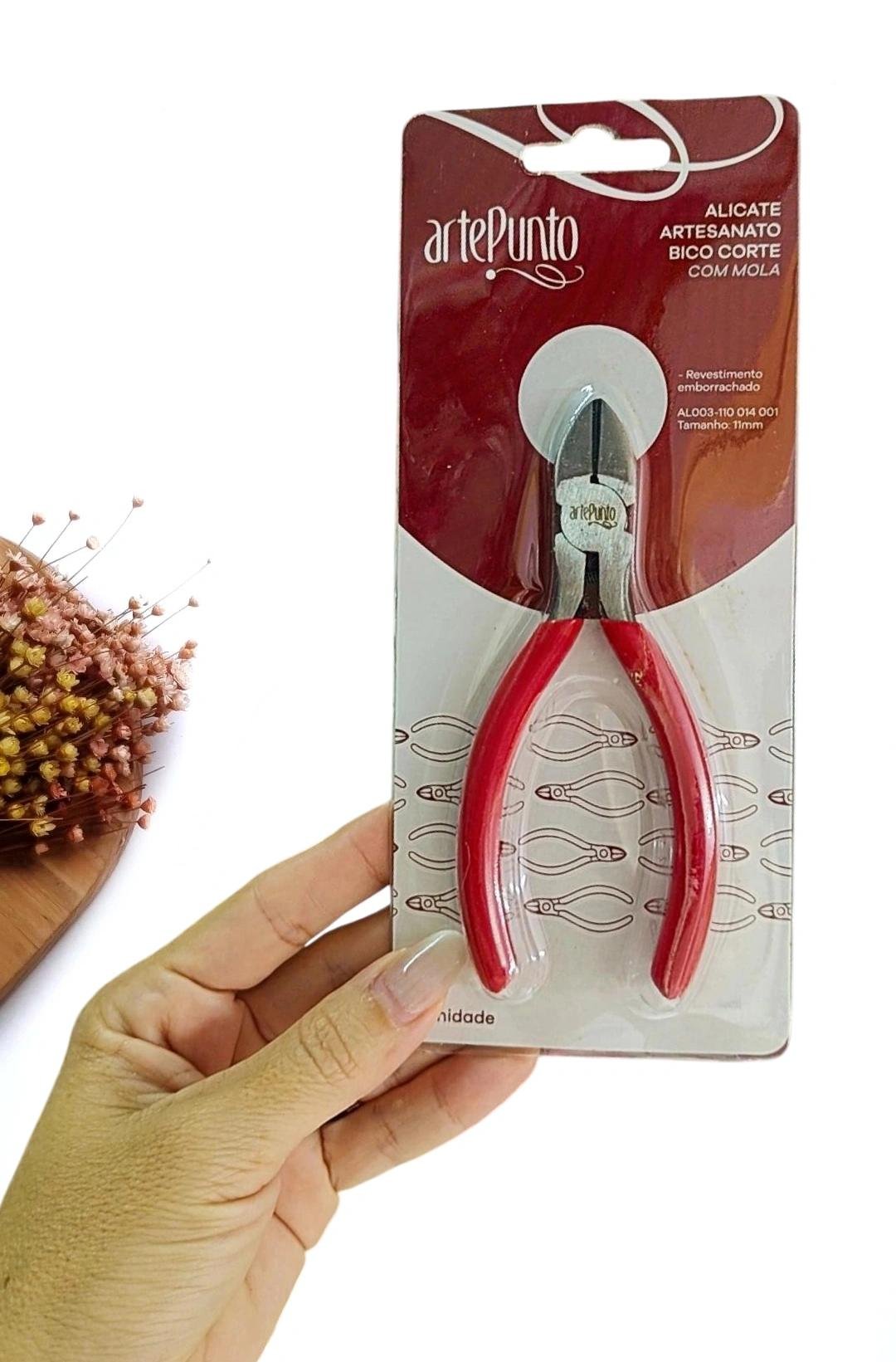 ALICATE PROFISSIONAL C/ MOLA ARTE PUNTO MINIATURA BICO CORTE UND