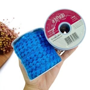 FITA POMPOM 1,2CM AZUL - METRO