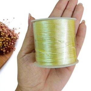 CORDÃO DE CETIM ARTEPUNTO 1 MM AMARELO CLARO C/ 10 METROS