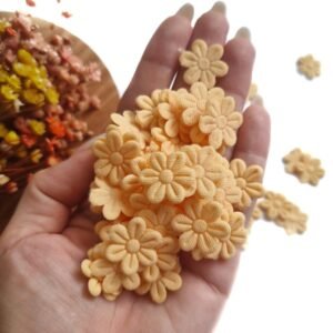 FLOR PRENSADA CREME C/ 50 UND