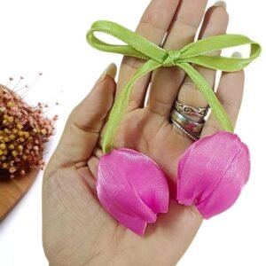 FLOR TULIPA 18CM ROSA UND