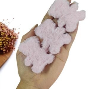 APLIQUE URSINHO PELUCIA ROSA 5,5CM  UND