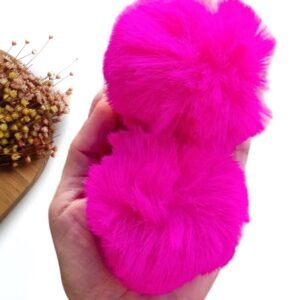 POMPOM FOFINHO 7CM PINK NEON