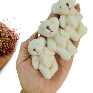 CHAVEIRO URSINHO ARTICULADO EM PELÚCIA 7CM CREME UND