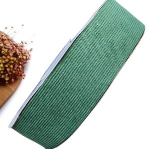 FITA IMPORTADA 38MM VERDE FORTE COTELÊ COM CETIM - METRO