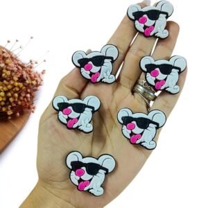 APLIQUE EMBORRACHADO RATINHO DE EMILLY VICK 3,5CM C/ 2 UND