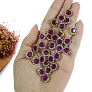CHATON PINK 10MM C/ 10 UND