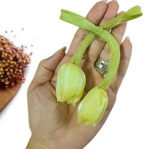 FLOR TULIPA 18CM AMARELO UND