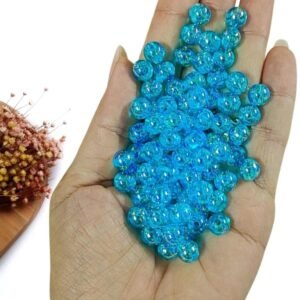 BOLA BOLHA DE SABÃO AZUL 8MM C/ 20G