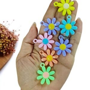 PINGENTE FLOR LEITOSO 26 MM C/ 10G