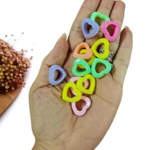 ENTREMEIO CORAÇÃO VAZADO LEITOSO 19 MM C/ 10G