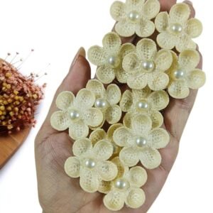 APLIQUE FLOR EM CROCHÊ MARFIN 3CM C/ 2 UND