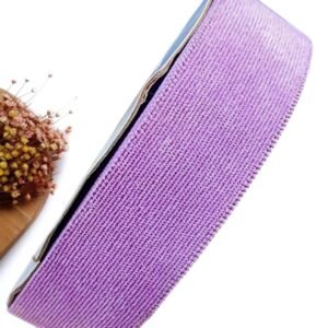 FITA IMPORTADA 38MM LILAS COTELÊ COM CETIM - METRO