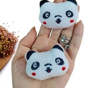 APLIQUE PANDA 5,5 CM BRANCO UND