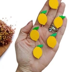 APLIQUE EM ACRÍLICO LIMÃO SICILIANO 3 CM UND