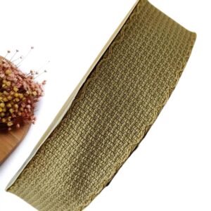 FITA IMPORTADA TWEED 38MM NUDE C/ BORDADO NAS BORDAS - METRO