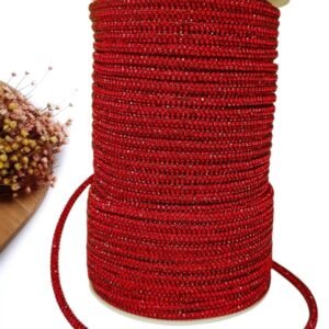 TUBO DE STRASS 4MM VERMELHO – METRO