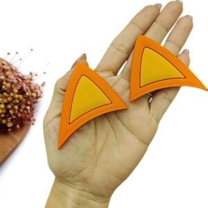 APLIQUE EMBORRACHADO ORELHA BINGO PARA TIARA 6 CM PAR
